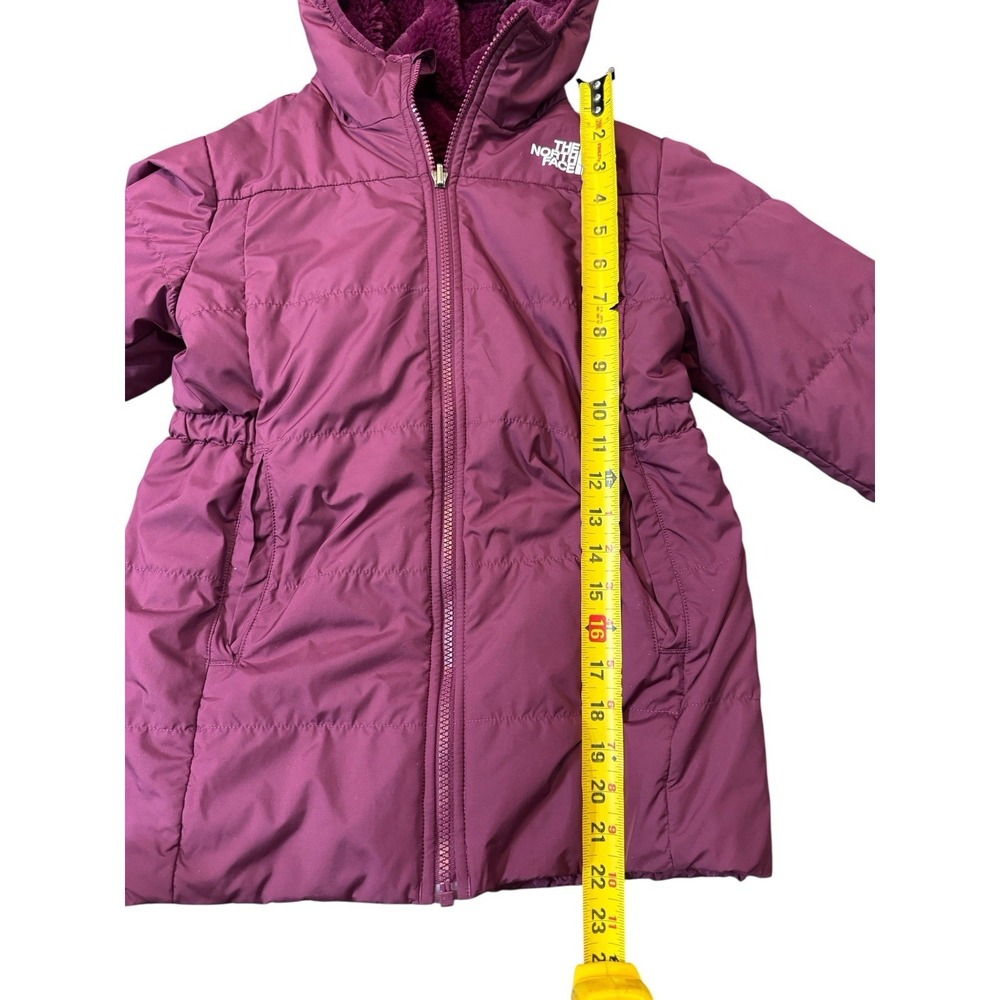 🔥The North Face💜Thick‎ Winter 🚦Reversible puffer Jacket Purple Fuzzy Fleece-S - Picture 10 of 10